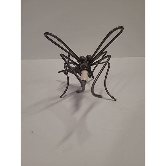 Spark Plug Bug Metal Mosquito Violin Unique Sculpture Artist Made - Picture 4 of 8